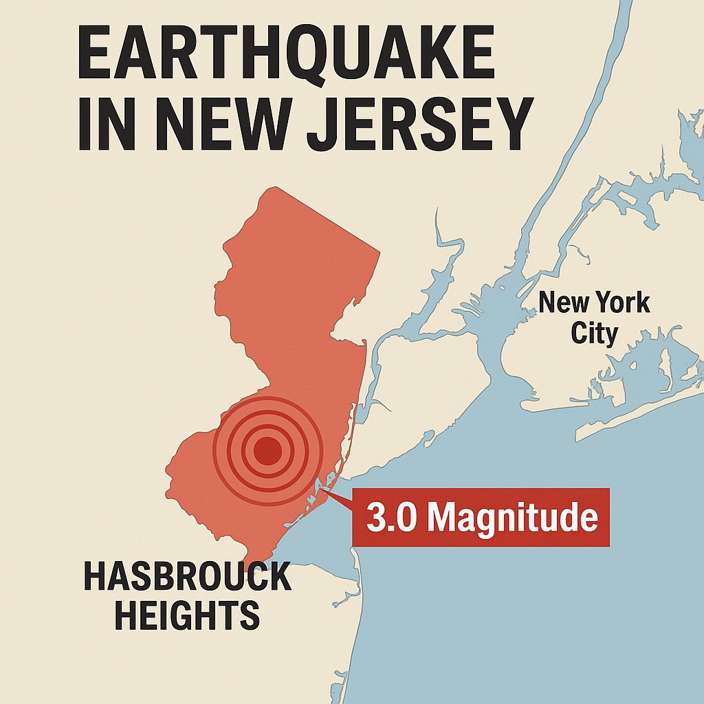Earthquake in New Jersey Shakes NYC | August 2025 Update